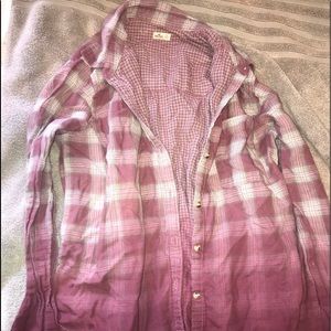 Girls Hollister flannel shirt